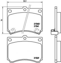 Brembo P 49 011 - Brzdové platničky -