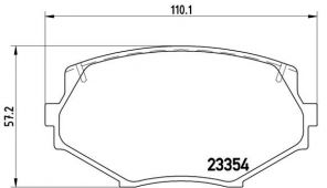 Brembo P 49 020 - Brzdové platničky -