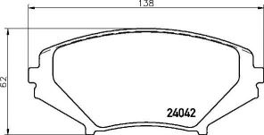 Brembo P 49 034 - Brzdové platničky -