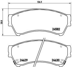 Brembo P 49 039 - Brzdové platničky -