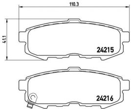 Brembo P 49 042 - Brzdové platničky -