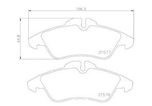 Brembo P 50 029 - Brzdové platničky -