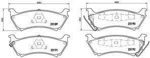 Brembo P 50 040 - Brzdové platničky -