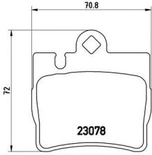 Brembo P 50 042 - Brzdové platničky -