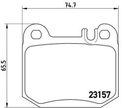 Brembo P 50 043 - Brzdové platničky -