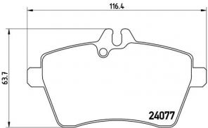 Brembo P 50 056 - Brzdové platničky -