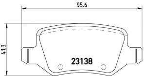 Brembo P 50 058 - Brzdové platničky -