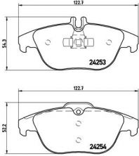Brembo P 50 068 - Brzdové platničky -
