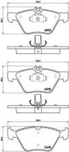 Brembo P 50 075 - Brzdové platničky -