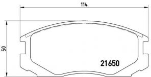 Brembo P 54 015 - Brzdové platničky -