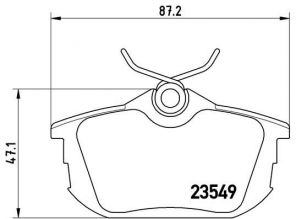 Brembo P 54 023 - Brzdové platničky -
