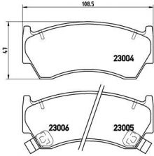 Brembo P 56 033 - Brzdové platničky -