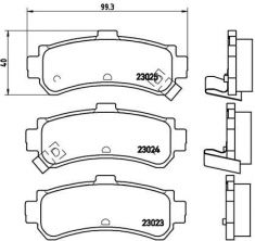 Brembo P 56 035 - Brzdové platničky -
