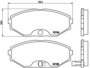 Brembo P 56 045 - Brzdové platničky -