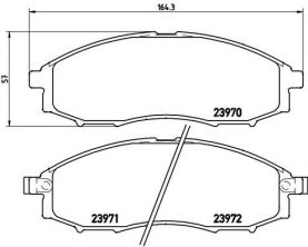 Brembo P 56 049 - Brzdové platničky -