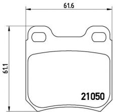 Brembo P 59 014 - Brzdové platničky -