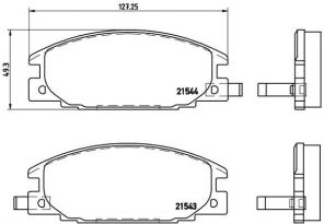 Brembo P 59 015 - Brzdové platničky -