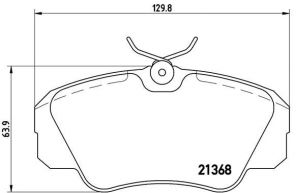 Brembo P 59 016 - Brzdové platničky -