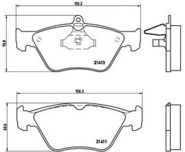 Brembo P 59 019 - Brzdové platničky -