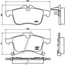 Brembo P 59 045 - Brzdové platničky -