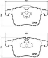 Brembo P 59 046 - Brzdové platničky -