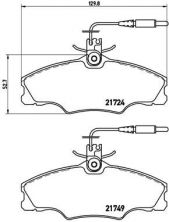 Brembo P 61 056 - Brzdové platničky -