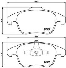 Brembo P 61 086 - Brzdové platničky -