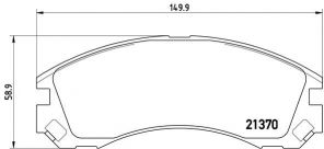 Brembo P 61 089 - Brzdové platničky -