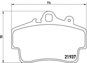 Brembo P 65 007 - Brzdové platničky -