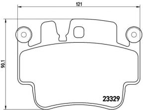 Brembo P 65 009 - Brzdové platničky -