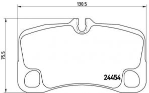 Brembo P 65 013 - Brzdové platničky -