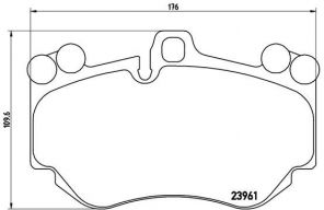 Brembo P 65 016 - Brzdové platničky -