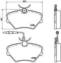 Brembo P 68 022 - Brzdové platničky -