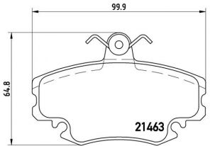 Brembo P 68 038 - Brzdové platničky -