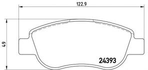 Brembo P 68 049 - Brzdové platničky -