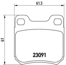 Brembo P 71 008 - Brzdové platničky -