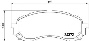 Brembo P 78 015 - Brzdové platničky -