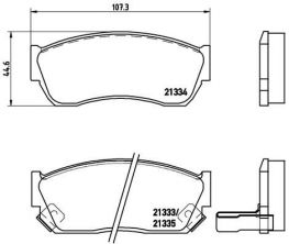Brembo P 79 005 - Brzdové platničky -