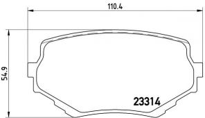 Brembo P 79 009 - Brzdové platničky -