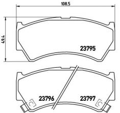 Brembo P 79 013 - Brzdové platničky -