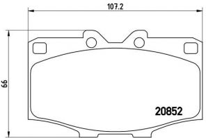 Brembo P 83 006 - Brzdové platničky -