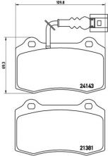 Brembo P 85 104 - Brzdové platničky -