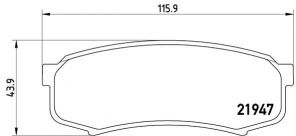 Brembo P 83 024 - Brzdové platničky -