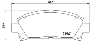 Brembo P 83 028 - Brzdové platničky -