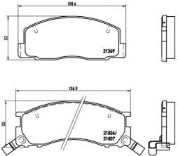 Brembo P 83 029 - Brzdové platničky -
