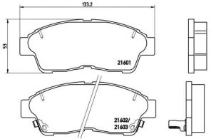 Brembo P 83 034 - Brzdové platničky -