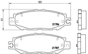 Brembo P 83 036 - Brzdové platničky -