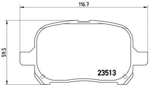 Brembo P 83 040 - Brzdové platničky -
