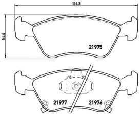 Brembo P 83 041 - Brzdové platničky -