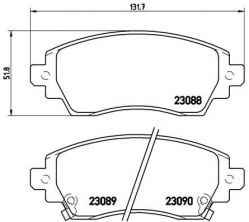 Brembo P 83 042 - Brzdové platničky -